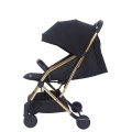 Cochecito de bebé Cochecito infantil plegable con arnés de seguridad de 5 puntos Asiento reclinable múltiple Cesta grande